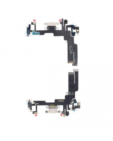 Flexão do conetor de carregamento para Iphone 14 OEM - Branco