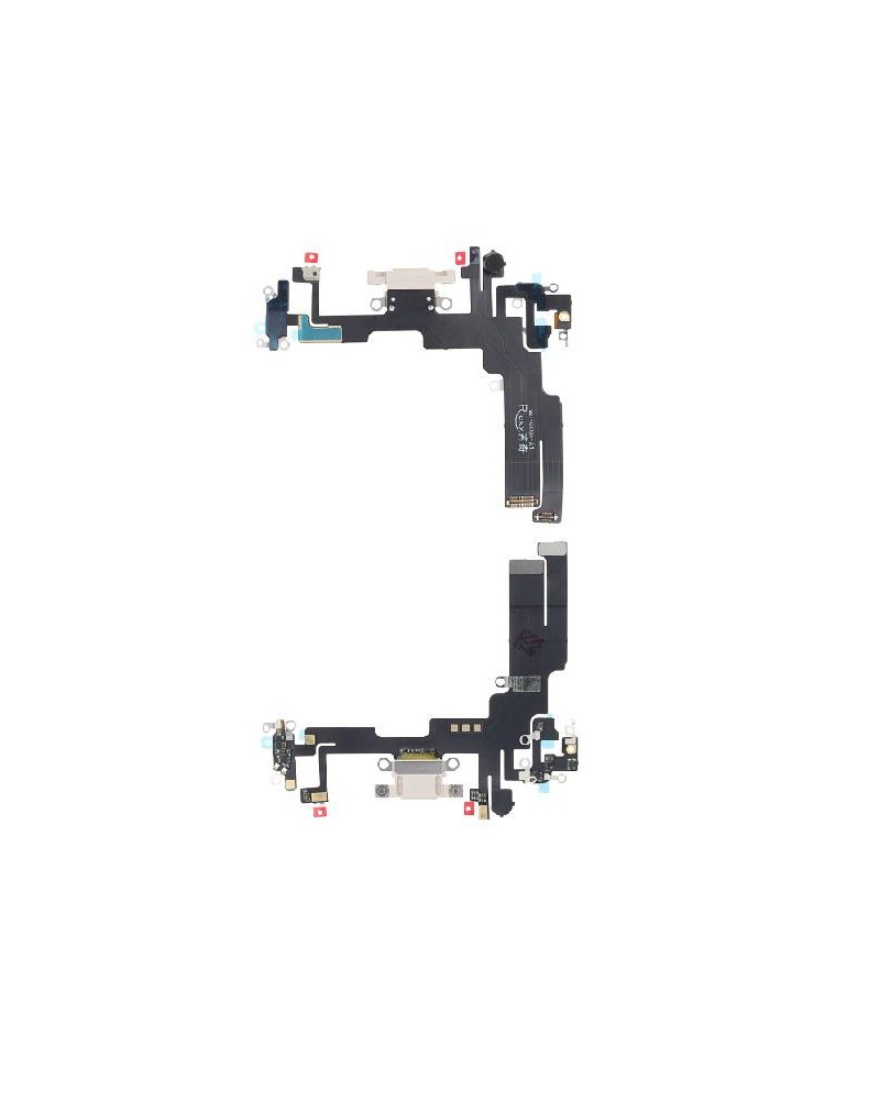 Flexão do conetor de carregamento para Iphone 14 OEM - Branco