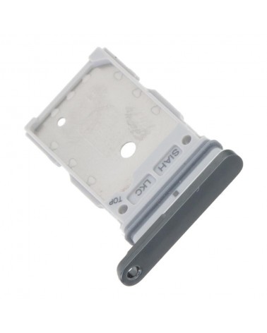 Dual Sim Card Holder for Samsung Galaxy S23 Ultra S918 S918B - Silver