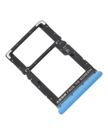 Suporte para cartão SIM para Xiaomi Redmi 10 2022 - Azul