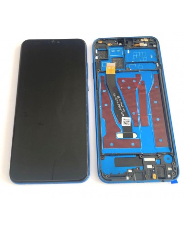 Pantalla LCD y Tactil con Marco Azul para Huawei Honor 8X - JSN-L21