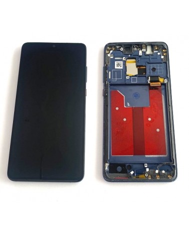 LCD e ecrã tátil com moldura azul para Huawei Mate 20 - HMA-L29, HMA-L09, HMA-LX9, HMA-AL00, HMA-TL00