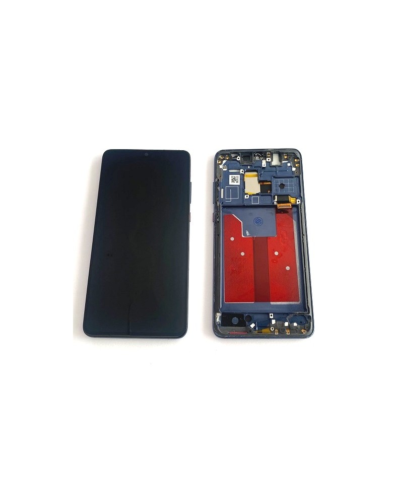 LCD e ecrã tátil com moldura azul para Huawei Mate 20 - HMA-L29, HMA-L09, HMA-LX9, HMA-AL00, HMA-TL00