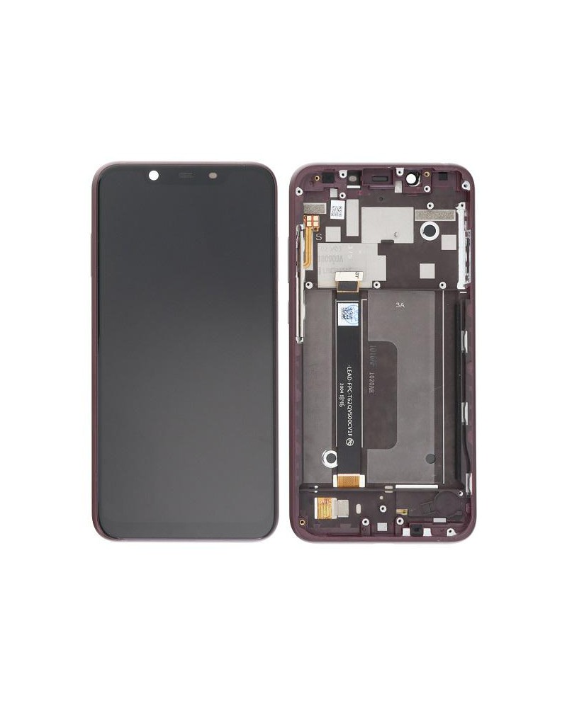 LCD and Touch screen with Purple Frame for Nokia 7 1 Plus Nokia 8 1 X7