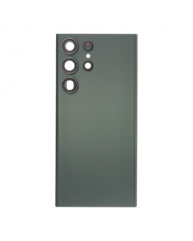 Tapa Trasera de Bateria y Lente de Camara para Samsung Galaxy S23 Ultra S918 S918B - Verde