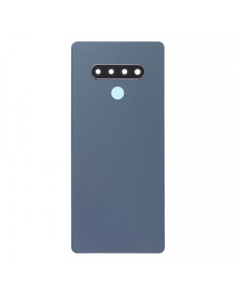 Tapa Trasera de Bateria y Lente de Camara para LG K71 LMQ730HA - Gris