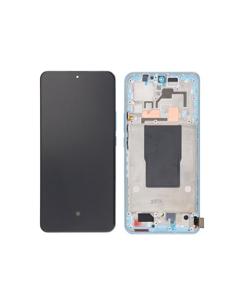 LCD e ecrã tátil com moldura azul para Xiaomi Mi 12T Xiaomi Mi 12T Pro