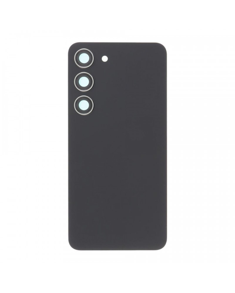 Rear Battery and Camera Lens Cover for Samsung Galaxy S23 S911 S911B S911B SM-S911 - Black