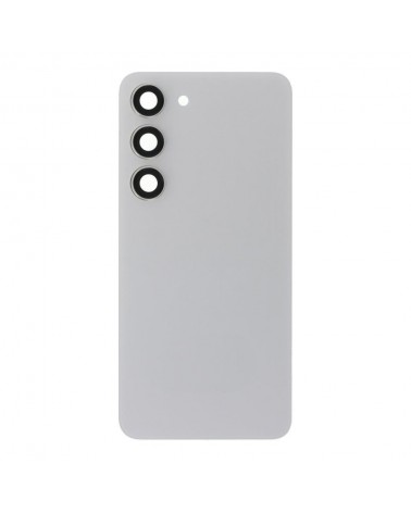 Battery and Camera Lens Back Cover for Samsung Galaxy S23 S911 S911B S911B SM-S911 - White