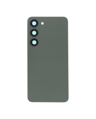 Rear Battery Cover and Camera Lens for Samsung Galaxy S23 S911 S911B SM-S911 - Green