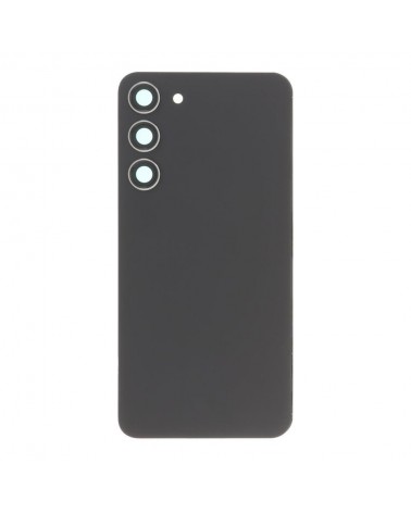 Rear Battery and Camera Lens Cover for Samsung Galaxy S23 Plus S916 S916B S916B SM-S916 - Black