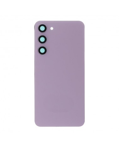 Rear Battery Cover and Camera Lens for Samsung Galaxy S23 Plus S916 S916B S916B SM-S916 - Purple