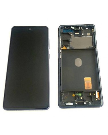 LCD e ecrã tátil com moldura azul para Samsung Galaxy S20 FE 4G G780 S20 FE 5G G781 Cloud Navy Service Pack