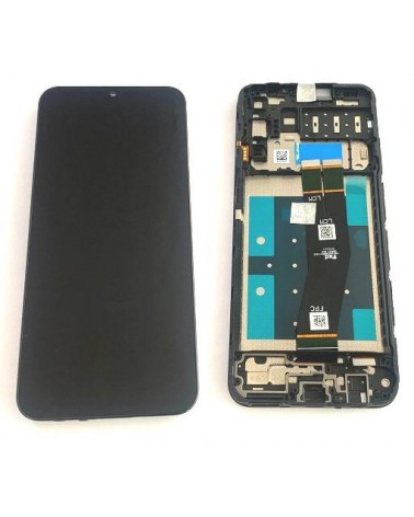 LCD e ecrã tátil com moldura para Samsung Galaxy A14 4G A145 Service Pack