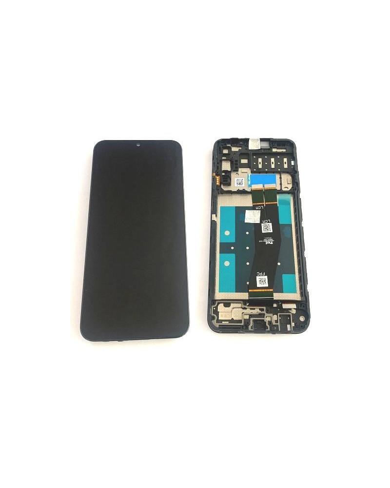 LCD e ecrã tátil com moldura para Samsung Galaxy A14 4G A145 Service Pack