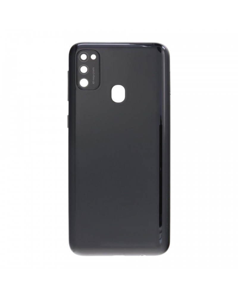 Battery and Camera Lens Back Cover for Samsung Galaxy M21 M215 M215F M215F - Black