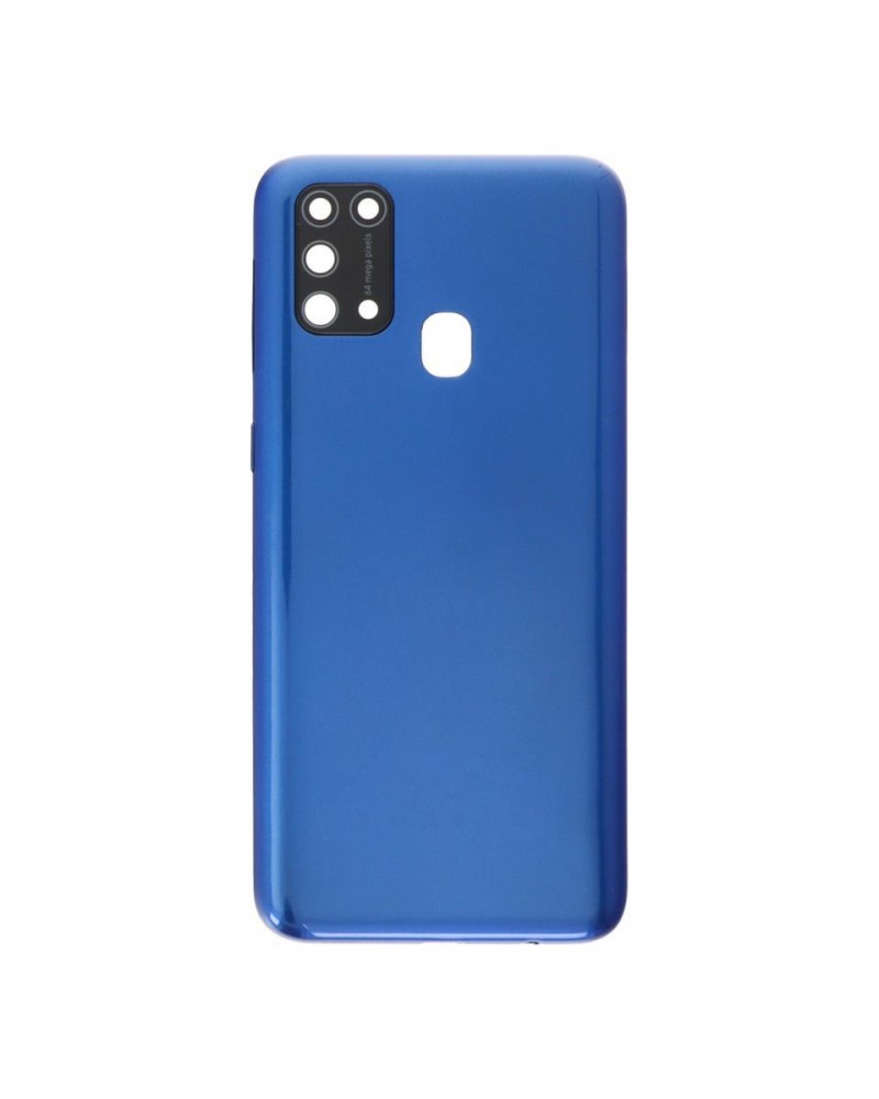 Rear Battery Cover and Camera Lens for Samsung Galaxy M31 M315 M315F M315F - Blue