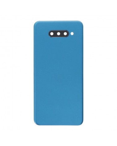 Tapa Trasera de Bateria y Lente de Camara para LG Q60 - Azul