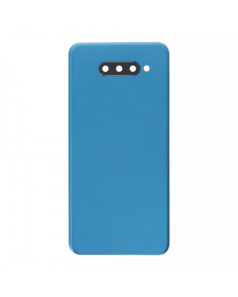 Rear Battery Cover and Camera Lens for LG Q60 - Blue