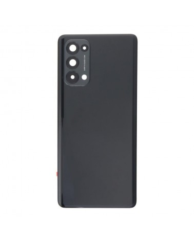 Rear Battery and Camera Lens Cover for Oppo Reno 5 Pro 5G PDST00 PDSM00 - Black