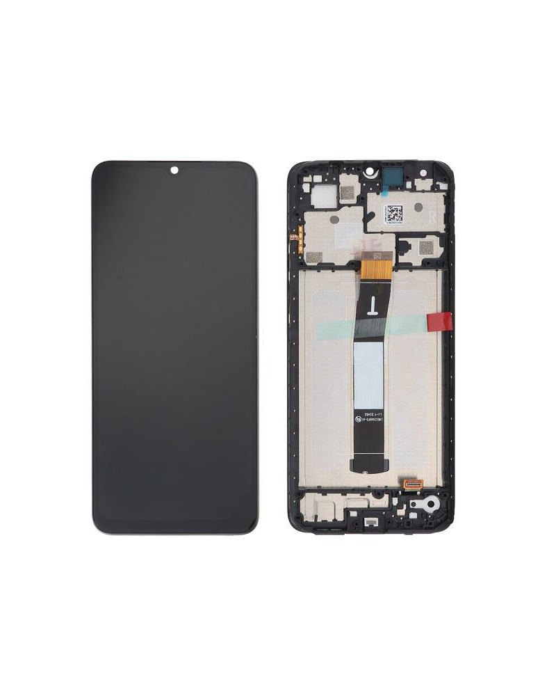 LCD e ecrã tátil com moldura para Xiaomi Redmi 12C 22120RN86G