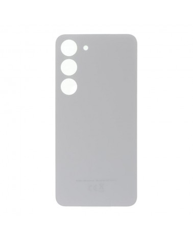 Tampa traseira da bateria para Samsung Galaxy S23 S911 S911B SM-S911 - Branco