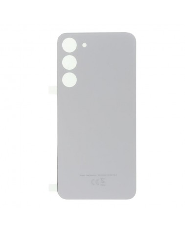 Tampa traseira da bateria para Samsung Galaxy S23 Plus S916 S916B SM-S916 - Branco