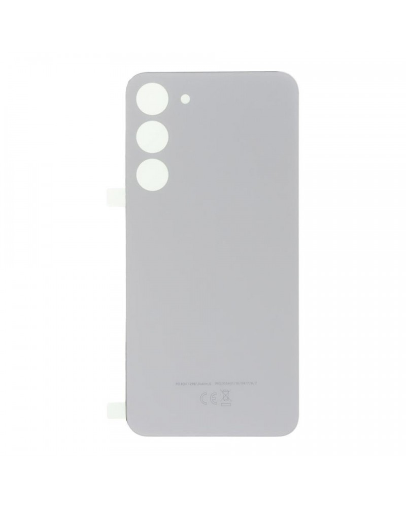 Tampa traseira da bateria para Samsung Galaxy S23 Plus S916 S916B SM-S916 - Branco