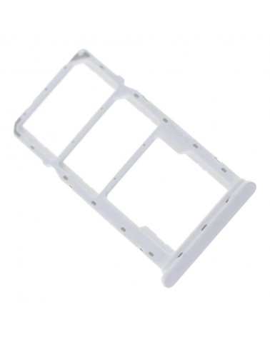 Dual Sim Card Holder for Samsung Galaxy A04 A045 A045F - White