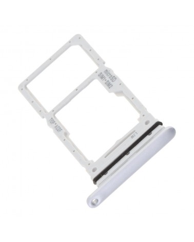 Soporte Tarjeta Dual Sim para Samsung Galaxy A34 5G A346 - Plata