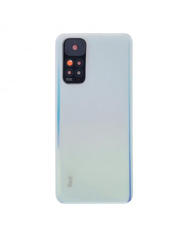 Tampa traseira da bateria e lente da câmara para Xiaomi Redmi Note 11 4G 2201117TG - Branco