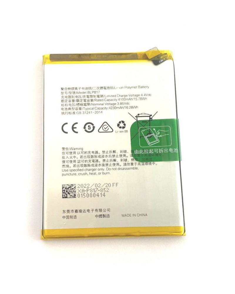 BLP817 for Oppo A15 / Oppo A15s 4230mAh Battery