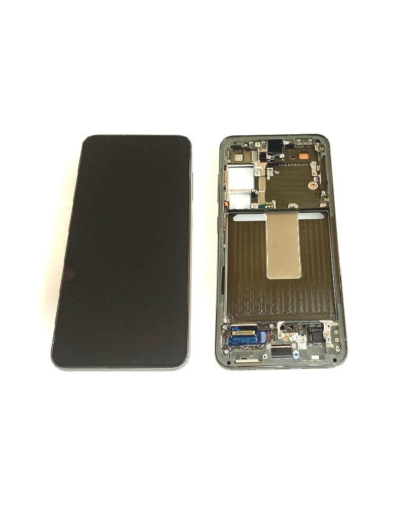 LCD e ecrã tátil com moldura verde para Samsung Galaxy S23 S911 S911B S911B Service Pack