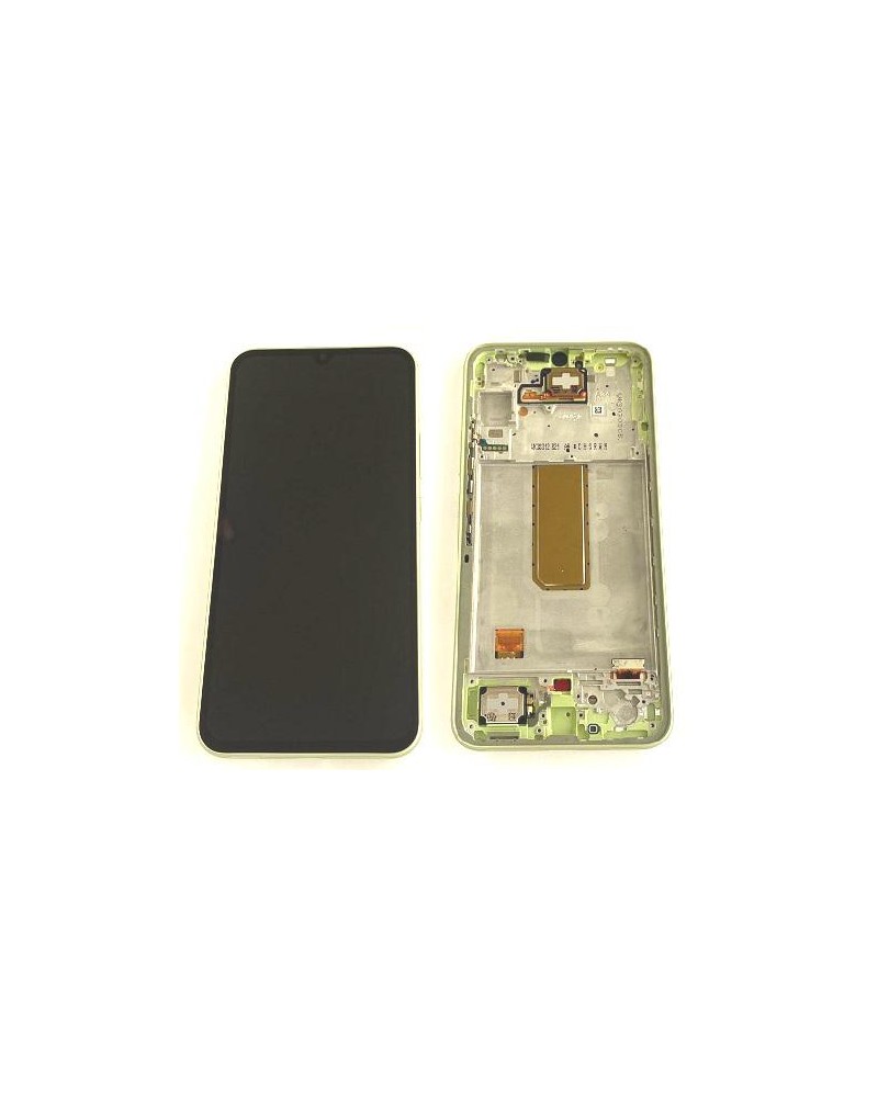 LCD e ecrã tátil com moldura verde lima para Samsung Galaxy A34 5G A346 A346B A346B Service Pack