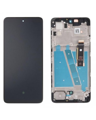 LCD e ecrã tátil com moldura para Motorola Moto G72 XT2255-1