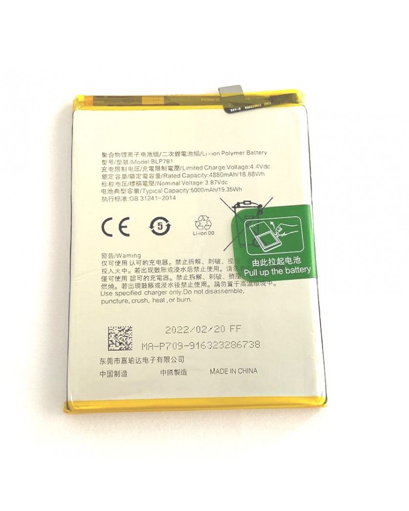 Battery BLP781 for Oppo A52 Oppo A72 Oppo A92 Oppo A52 Oppo A72 Oppo A92