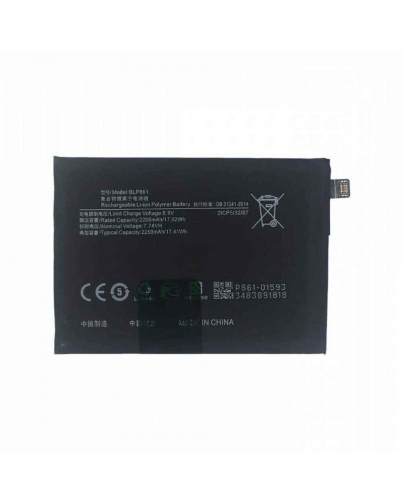 Battery BLP861 for Oneplus Nord 2 Oneplus Nord 2 5G DN2101 DN2103