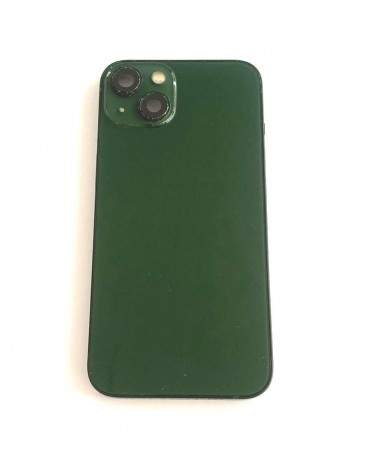 Capa ou chassis central para Iphone 13 com tampa traseira - verde amovível