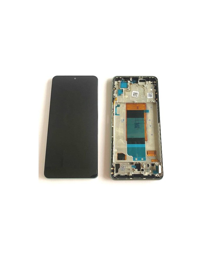 LCD e ecrã tátil com moldura verde para Xiaomi Poco F4 22021211RG Qualidade TFT