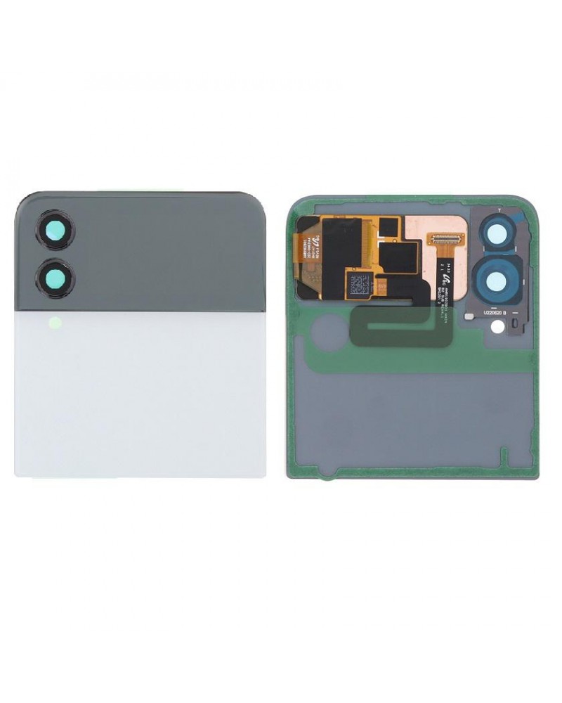 Tapa Trasera Blanca y Pantalla LCD para Samsung Galaxy Z Flip 4 F721