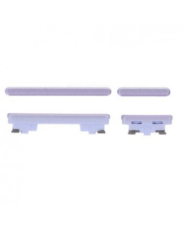 Set Boton de Volumen y Encendido para Samsung Galaxy S21 FE 5G G990 - Purpura