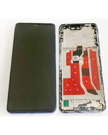 LCD and Touch Screen with Blue Frame for Huawei Nova 9 SE 5G JLN-LX1 JLN-LX3