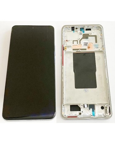 LCD and Touch Screen with Silver Frame for Xiaomi Mi 12T Xiaomi Mi 12T Pro