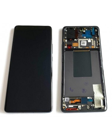 LCD e ecrã tátil com moldura preta para Xiaomi Mi 12 Pro