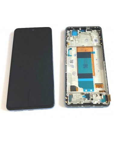 LCD and Touch Screen with Blue Frame for Xiaomi Poco F4 22021211RG Quality Oled