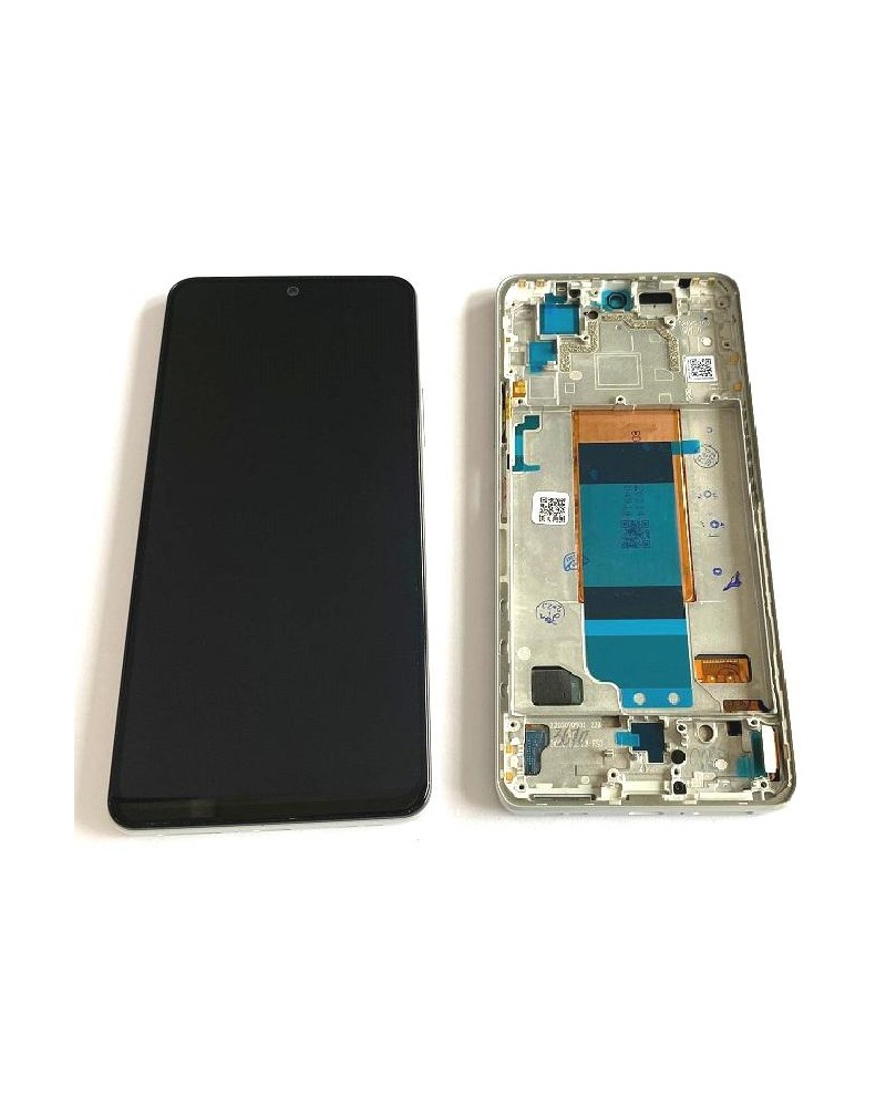 LCD and Touch Screen with Silver Frame for Xiaomi Poco F4 22021211RG Quality Oled