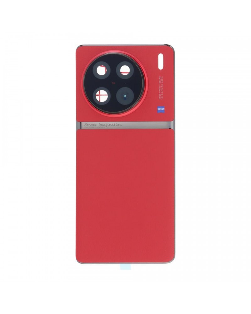 Rear Battery and Camera Lens Cover for Vivo X90 Pro - Red