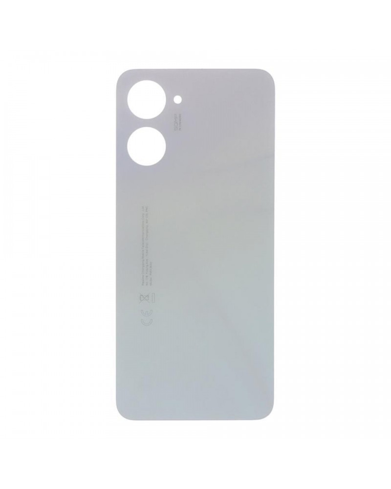 Tampa traseira da bateria para Realme 10 4G RMX3630 - Branco