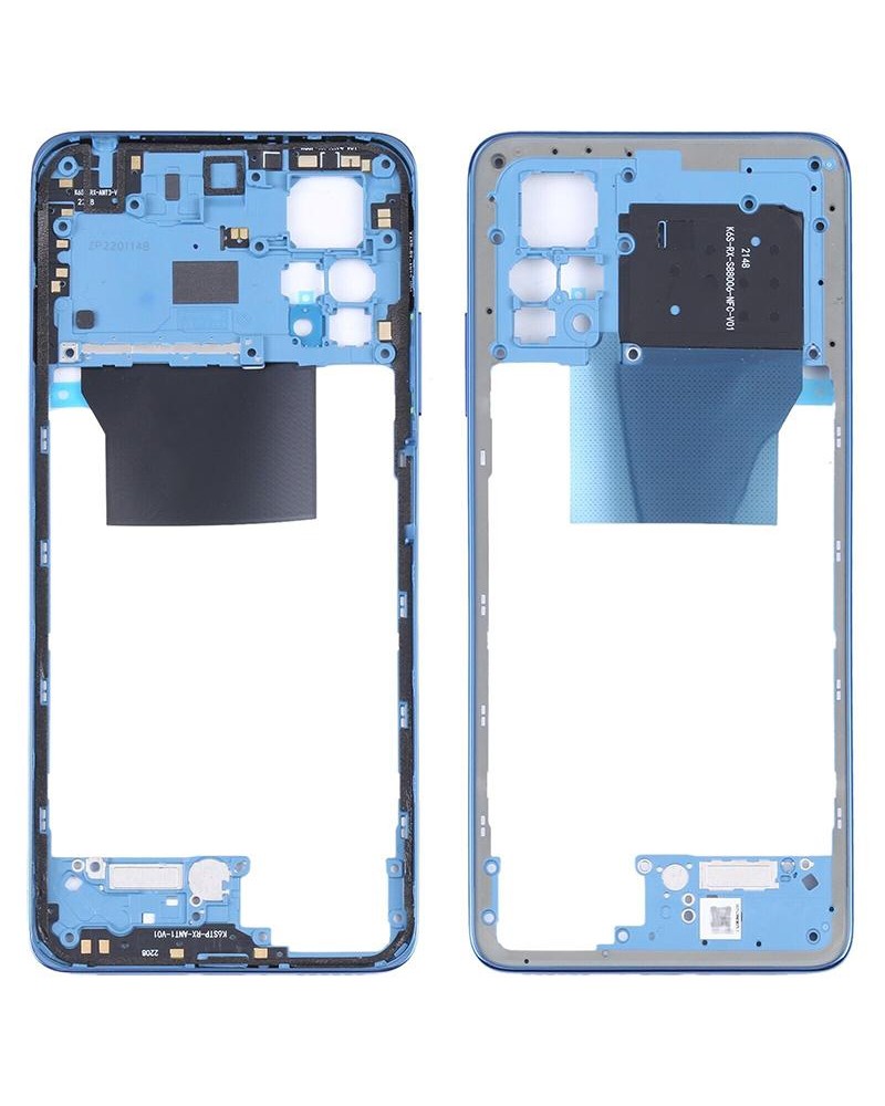 Central Frame for Xiaomi Redmi Note 11 Pro 4G 2201116TG - Blue