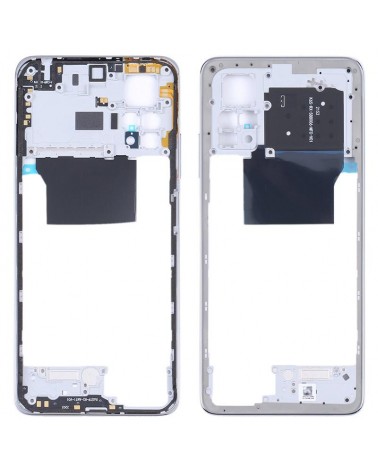 Central Frame for Xiaomi Redmi Note 11 Pro 4G 2201116TG - Silver